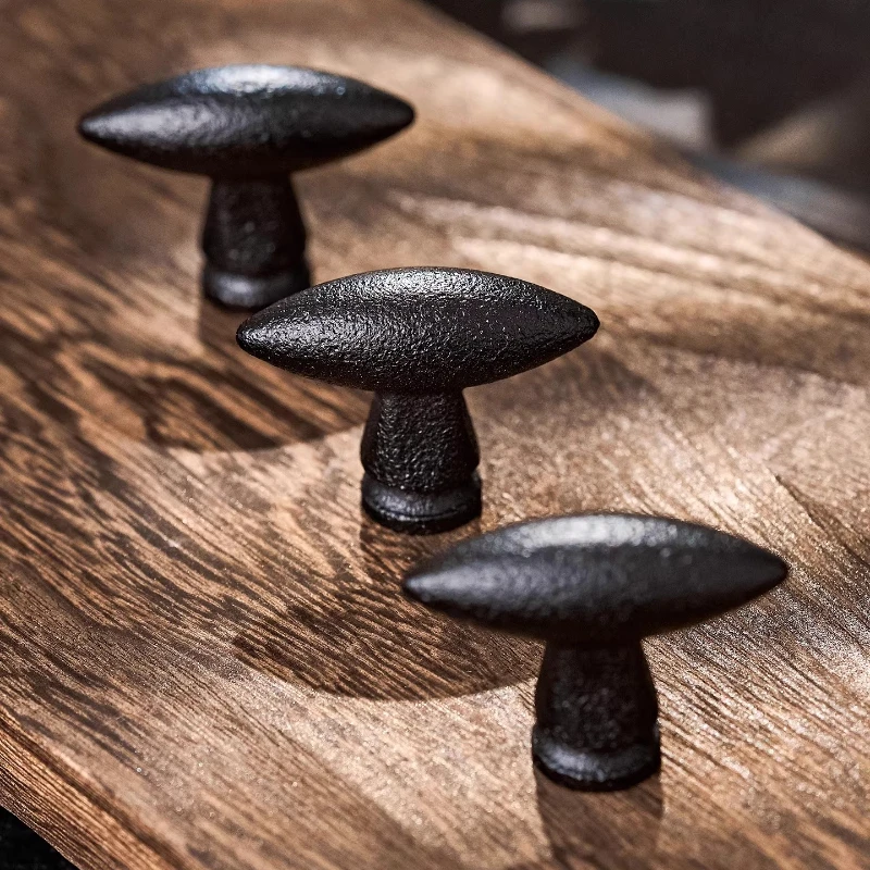 Woodworking Inspiration - Solid Brass Olive Shape Black Furniture