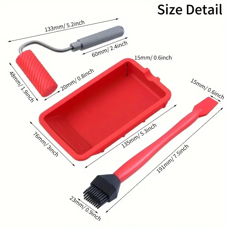 Silicone Glue Roller with Tray - đánh giá và giá Woodworking Glue Roller