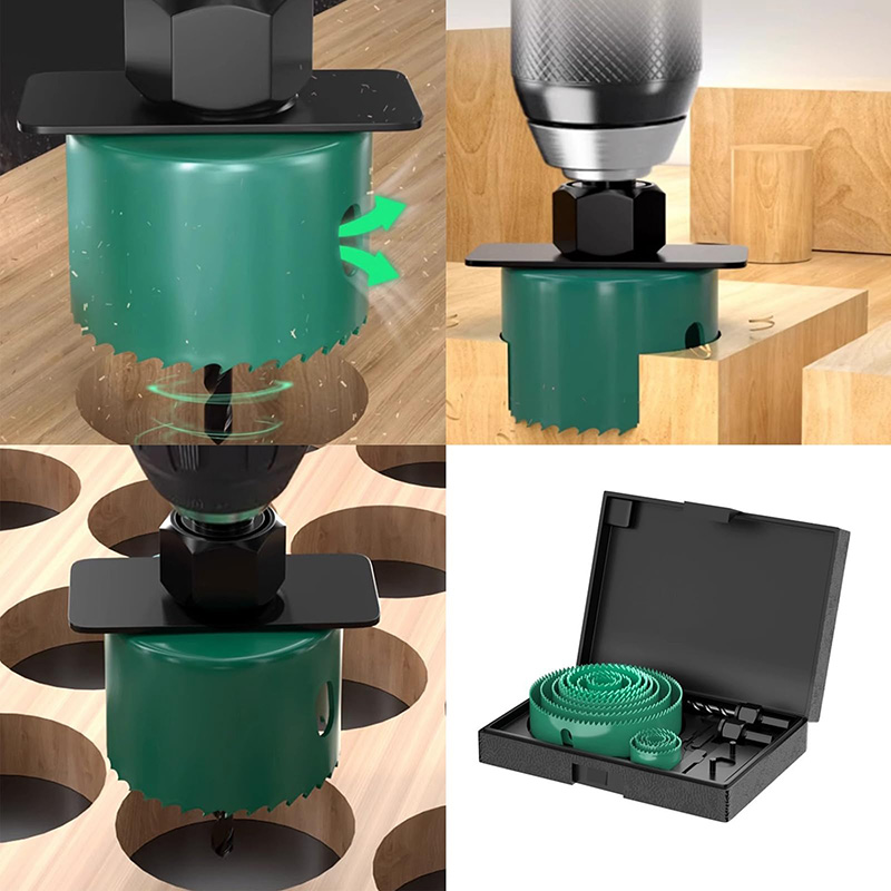 19/8/5PCS 19-127mm Hole Saw Cu - đánh giá và giá Woodworking Class