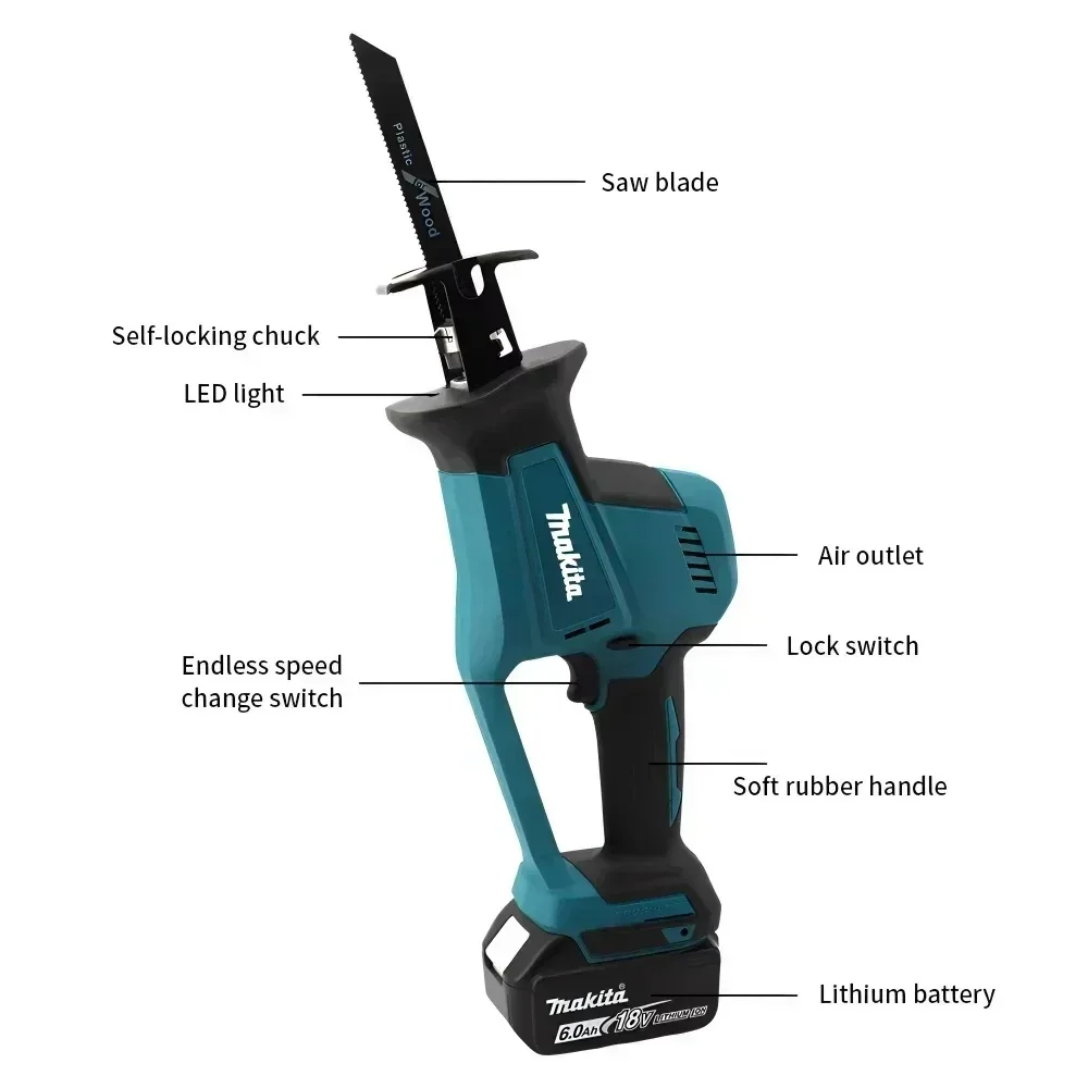 Makita DJR189 18V Cordless Ele - đánh giá và giá Woodworking Class