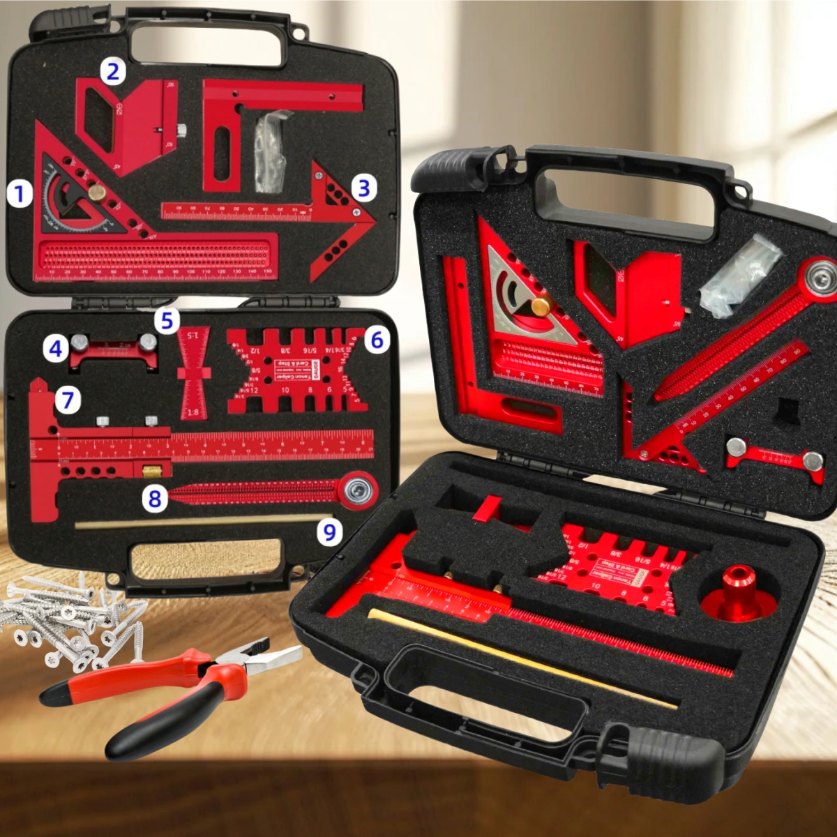 9pcs/10pcs Woodworking Measuri - đánh giá và giá Woodworking Free Plans