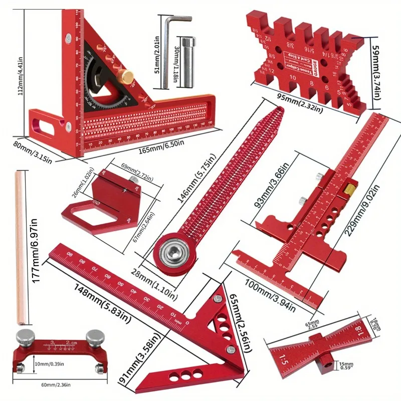 10‑Pcs Woodworking Layout Meas - đánh giá và giá Woodworking Free Plans